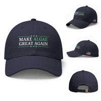 Make Algae Great Again Baseball Cap Funny Political Satire Lincoln Reflecting Pool