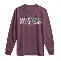 Make Algae Great Again Long Sleeve Shirt Funny Political Satire Lincoln Reflecting Pool