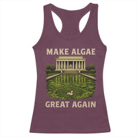 Make Algae Great Again Racerback Tank Top Funny Lincoln Memorial Reflecting Pool
