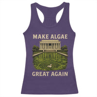Make Algae Great Again Racerback Tank Top Funny Lincoln Memorial Reflecting Pool