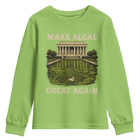Make Algae Great Again Youth Sweatshirt Funny Lincoln Memorial Reflecting Pool