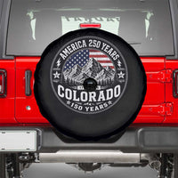 Colorado 150 America 250 Years Spare Tire Cover Colorado Sesquicentennial Anniversary 1876 2026