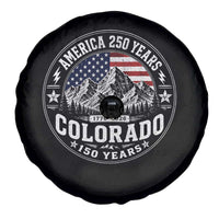 Colorado 150 America 250 Years Spare Tire Cover Colorado Sesquicentennial Anniversary 1876 2026
