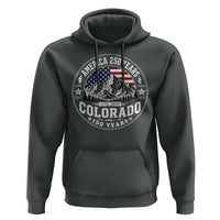 Colorado 150 America 250 Years Hoodie Colorado Sesquicentennial Anniversary 1876 2026
