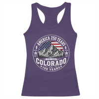 Colorado 150 America 250 Years Racerback Tank Top Colorado Sesquicentennial Anniversary 1876 2026