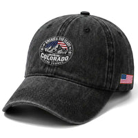 Colorado 150 America 250 Years Washed Cotton Baseball Cap Colorado Sesquicentennial Anniversary 1876 2026