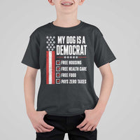 My Dog Is A Democrat T Shirt For Kid Funny Political Dog Owner