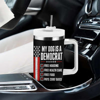 My Dog Is A Democrat Tumbler With Handle Funny Political Dog Owner