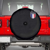 Vintage France Football Crest Two Stars French Flag Spare Tire Cover
