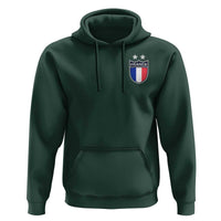 Vintage France Football Crest Two Stars French Flag Hoodie