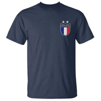 Vintage France Football Crest Two Stars French Flag T Shirt