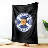 No Scotland No Party Throw Blanket Scottish Lion Rampant Crest Vintage Saltire Flag