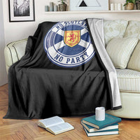 No Scotland No Party Throw Blanket Scottish Lion Rampant Crest Vintage Saltire Flag