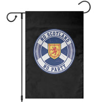 No Scotland No Party Garden Flag Scottish Lion Rampant Crest Vintage Saltire Flag