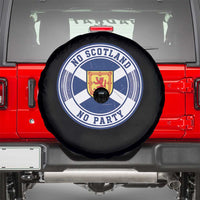No Scotland No Party Spare Tire Cover Scottish Lion Rampant Crest Vintage Saltire Flag