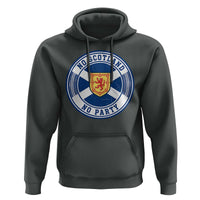 No Scotland No Party Hoodie Scottish Lion Rampant Crest Vintage Saltire Flag