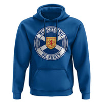 No Scotland No Party Hoodie Scottish Lion Rampant Crest Vintage Saltire Flag