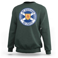 No Scotland No Party Sweatshirt Scottish Lion Rampant Crest Vintage Saltire Flag