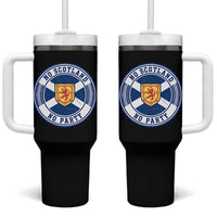 No Scotland No Party Tumbler With Handle Scottish Lion Rampant Crest Vintage Saltire Flag