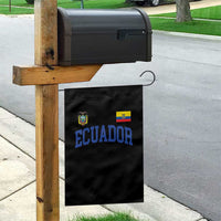 Ecuador Vintage Throwback Soccer Jersey Style Garden Flag Ecuadorian Hispanic Heritage
