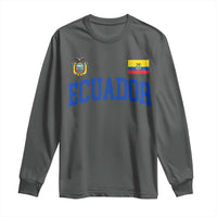 Ecuador Vintage Throwback Soccer Jersey Style Long Sleeve Shirt Ecuadorian Hispanic Heritage