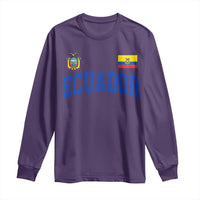 Ecuador Vintage Throwback Soccer Jersey Style Long Sleeve Shirt Ecuadorian Hispanic Heritage