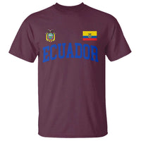 Ecuador Vintage Throwback Soccer Jersey Style T Shirt Ecuadorian Hispanic Heritage