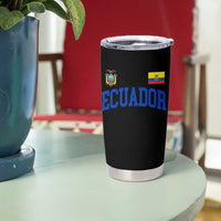 Ecuador Vintage Throwback Soccer Jersey Style Tumbler Cup Ecuadorian Hispanic Heritage