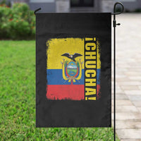 Chucha Funny Ecuadorian Slang Vintage Ecuador Flag Garden Flag