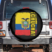 Chucha Funny Ecuadorian Slang Vintage Ecuador Flag Spare Tire Cover