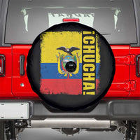 Chucha Funny Ecuadorian Slang Vintage Ecuador Flag Spare Tire Cover