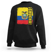 Chucha Funny Ecuadorian Slang Vintage Ecuador Flag Sweatshirt