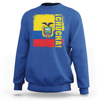 Chucha Funny Ecuadorian Slang Vintage Ecuador Flag Sweatshirt