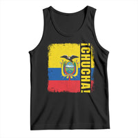 Chucha Funny Ecuadorian Slang Vintage Ecuador Flag Tank Top