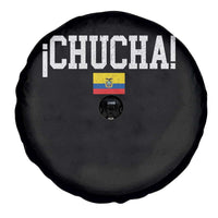 Chucha Funny Ecuadorian Slang Ecuador Flag Latino Saying Spare Tire Cover