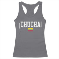 Chucha Funny Ecuadorian Slang Ecuador Flag Latino Saying Racerback Tank Top