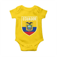 Ecuador Vintage Soccer Crest Escudo Ecuadorian Coat of Arms Baby Onesie