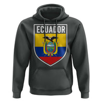 Ecuador Vintage Soccer Crest Escudo Ecuadorian Coat of Arms Hoodie