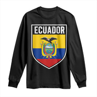 Ecuador Vintage Soccer Crest Escudo Ecuadorian Coat of Arms Long Sleeve Shirt