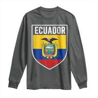 Ecuador Vintage Soccer Crest Escudo Ecuadorian Coat of Arms Long Sleeve Shirt