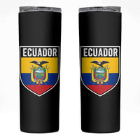 Ecuador Vintage Soccer Crest Escudo Ecuadorian Coat of Arms Skinny Tumbler
