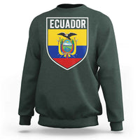 Ecuador Vintage Soccer Crest Escudo Ecuadorian Coat of Arms Sweatshirt