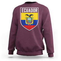 Ecuador Vintage Soccer Crest Escudo Ecuadorian Coat of Arms Sweatshirt