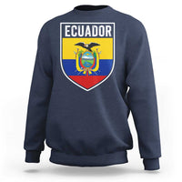 Ecuador Vintage Soccer Crest Escudo Ecuadorian Coat of Arms Sweatshirt