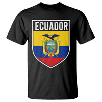 Ecuador Vintage Soccer Crest Escudo Ecuadorian Coat of Arms T Shirt