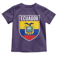Ecuador Vintage Soccer Crest Escudo Ecuadorian Coat of Arms Toddler T Shirt