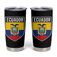 Ecuador Vintage Soccer Crest Escudo Ecuadorian Coat of Arms Tumbler Cup