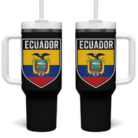 Ecuador Vintage Soccer Crest Escudo Ecuadorian Coat of Arms Tumbler With Handle