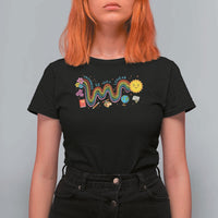 Special Education Teacher T Shirt For Women Progress Is Not Linear Back To School Sun Flower - Wonder Print Shop