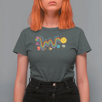 Special Education Teacher T Shirt For Women Progress Is Not Linear Back To School Sun Flower - Wonder Print Shop